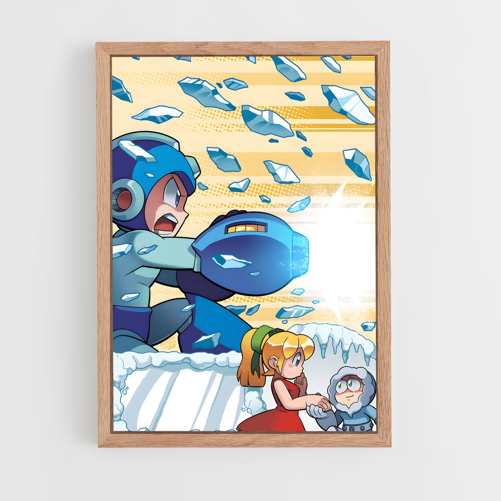 Poster Mega Smash – affiche Mega man (vue 4)